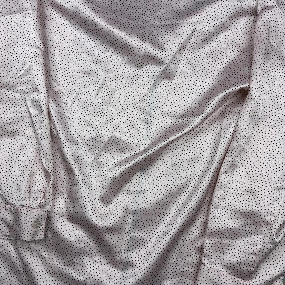 VTG‎ Christian Dior Satin Polka Dot Pajama Set 2pc Women's S Pink USA Lingerie - Picture 10 of 15